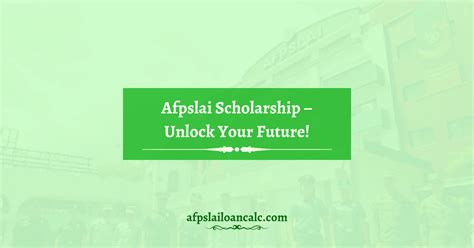 AFPSLAI Scholarship [Unlock Your Future] .